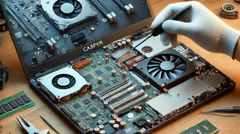 Casper laptop tamiri – Excalibur ve Nirvana modellerinde ekran/pil/klavye değişimi, anakart onarımı, veri kurtarma ve SSD yükseltme
